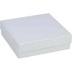 #33 3-1/2 X 3-1/2 X 1 WHITE BRACELET JEWELRY BOX WITH COTTON, 100/CS