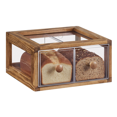 Cal-Mil 4200-2-99 13-5/8"W x 13"D x 7-1/8"H Madera Bread Display