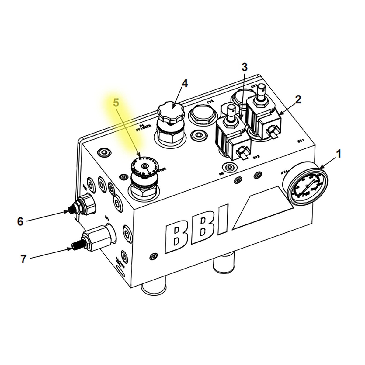 CCI Salford BBI Manual Bed Chain Control Valve For Endurance Compost Spreader