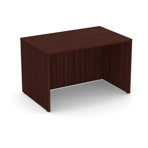 PL121 30"D x 48"W DESK SHELL- Mahogany