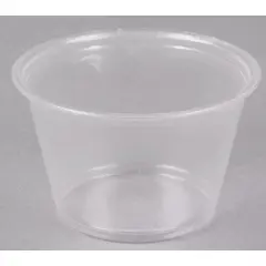 400PC DART 4 OZ CLEAR PLASTIC SOUFFLE PORTION CUP, 2000/CASE