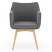 CHK77588GRY4111 - Hady Guest Chair with Natural Wood Base