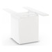 PLCUBED20 20" CUBE BASE WITH DOOR- WHITE