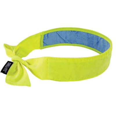 Cooling Bandana - PVA Evaporative - Tie Closure - High Visibility Lime Yellow