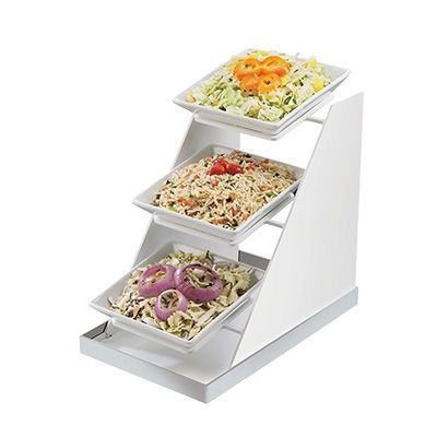 Cal-Mil 3022-55 10"W x 16-1/4"D x 17"H Luxe Bowl Display
