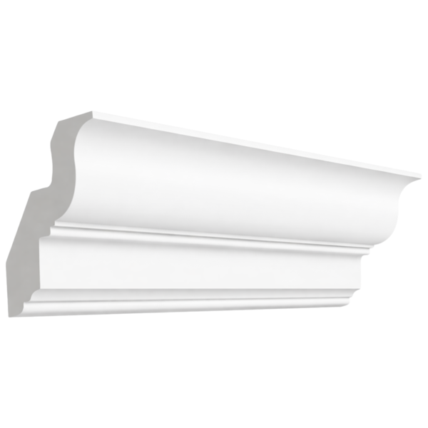 Pure White Classic Crown Moulding - 96"W x 3/4"D x 3 3/4"H