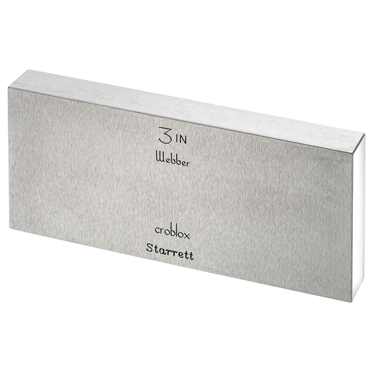 STARRETT RC 3.000 AA Rect. Croblox Gage Block - 3.000 In., Grade AA