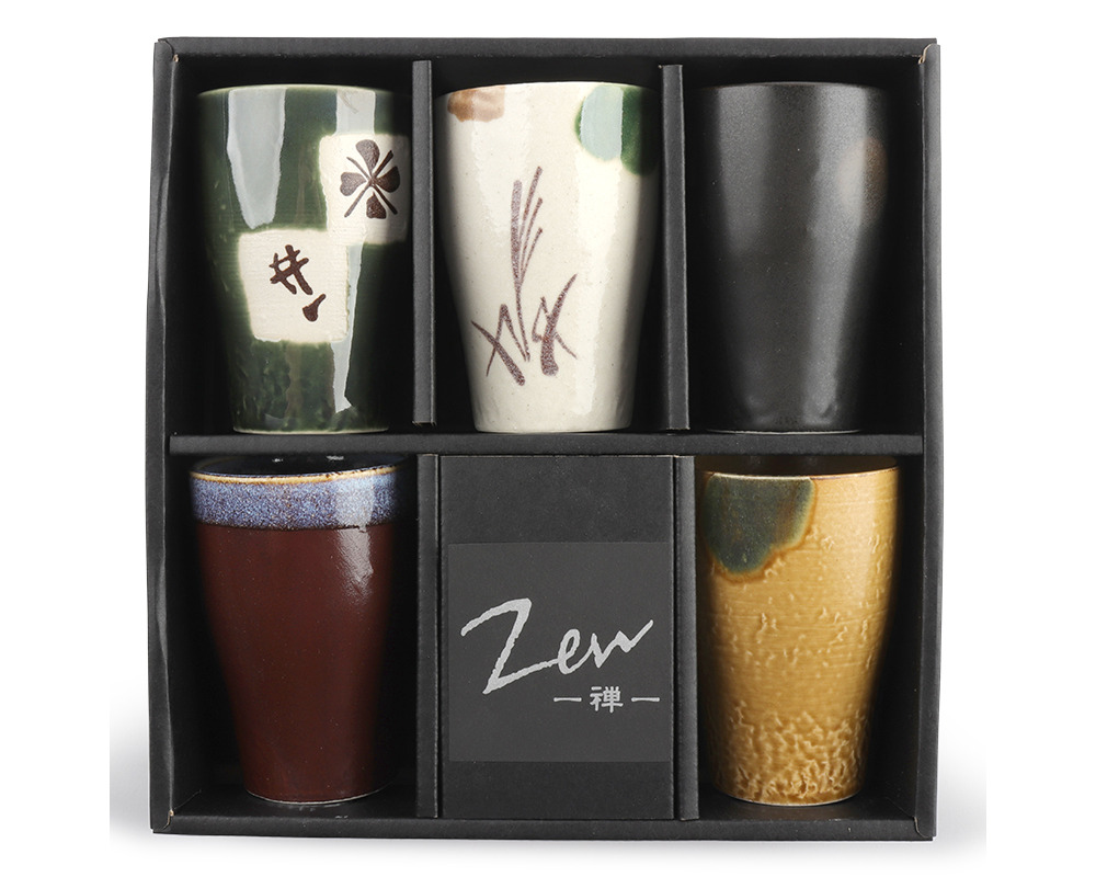 Teacup Set Zen Autumn Wheatfield