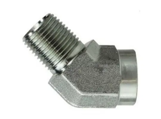 45-deg Street Pipe Elbow, 1-1/4-in Male NPTF x 1-1/4-in Female NPTF, Steel