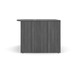 PL187 66" BOW FRONT DESK SHELL- COASTAL GRAY