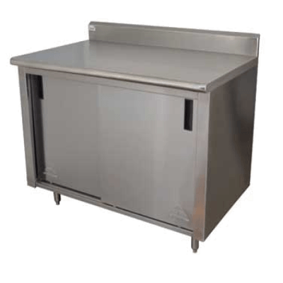 Advance Tabco CK-SS-308 Work Table Cabinet Base with Sliding Doors
