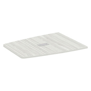 PL237THALF 47x60 1/2 BOAT SHAPE TOP- SILVER BIRCH
