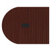 PL137T HALF RACE TRACK SHAPE 60x47 TOP- MAHOGANY