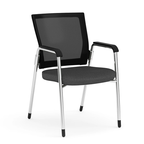 Propel Guest Chair - Black Mesh Back with Charcoal Seat
