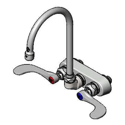 T&S Brass B-1146-04-WS Workboard/Bar Sink Faucet Wall Mount