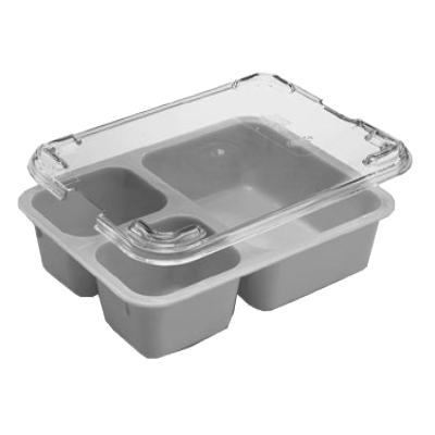 Cambro 853FCP161 Tray-On-Tray Meal Delivery 3-Compartment