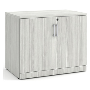 PL113 35"W DOUBLE DOOR CABINET- Silver Birch