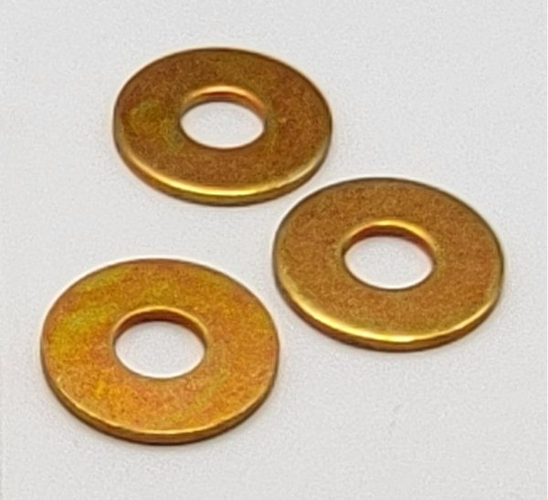 M12 X 37MM X 3MM FLAT WASHER ISO 7093-2 CARBON STEEL ZINC YELLOW