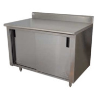 Advance Tabco CK-SS-246 Work Table Cabinet Base with Sliding Doors