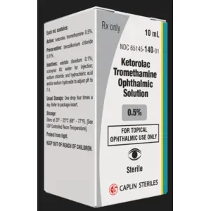 Ketorolac 0.5% 10mL Caplin NDC 65145014001