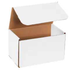 10 X 6 X 6 ECT32B WHITE CORRUGATED MAILERS 50/BD   M1066