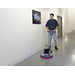 Advance Pacesetter 20HD buffing a hallway floor