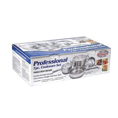 Winco SPC-7H 7-Piece Premium Induction Cookware Set