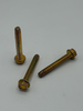 1/4" - 20 X 1 3/4" HEX WASHER HEAD THREAD CUTTING SCREW TYPE F STEEL CASE HARDENED ZINC YELLOW