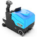 Timberline Sweeper-L rider sweeper, left rear view