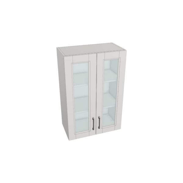 Vail Pure White Box  Glass Door Wall Cabinet Kit - 24”x 36” X 13”