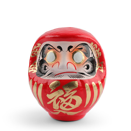 Daruma Red Good Fortune 5-3/4"