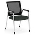 3703 PROPEL GUEST CHAIR - Chrome, Black, and Charcoal
