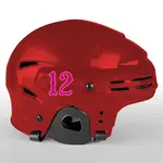 2 Color Custom Font Die Cut Number Decals - Hockey