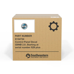 Intelligent Cleaning Equipment - 8134724 - Control Panel Decal I20NB 2.0..Starting at serial number 529 plus