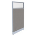 PGF6724 NON-POWER Glazed Webb Panel - 67"H x 24"W Aspen Fabric, Silver