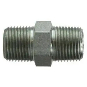 Hex Nipple, 2 in MPT x 1-1/2 in MPT, Steel