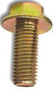M6 - 1 X 70MM DIN 6921 FULLY THREADED HEX FLANGE SCREW 10.9 ZINC TRIVALENT YELLOW