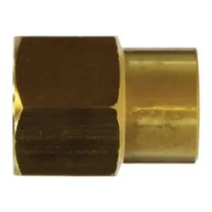 Reducing Coupling, 3/8-in FNPT x 1/4-in FNPT, 1.16 in, Brass