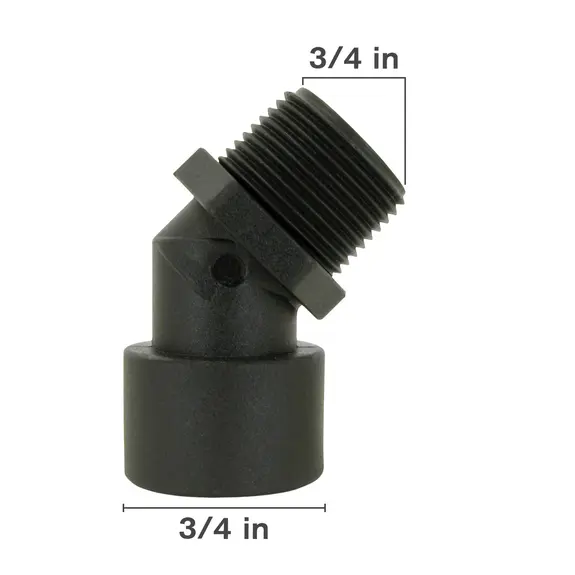Polypro 45 Degree Street Elbow Fitting
