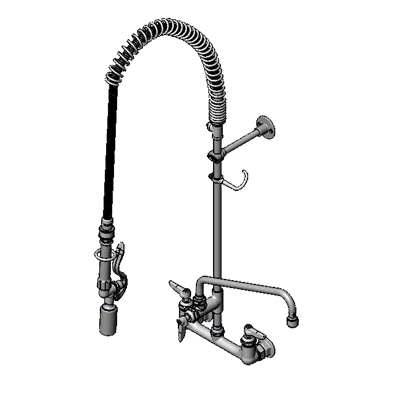 T&S Brass B-0133-12ACBJST Pre-Rinse Unit With Add-On Faucet