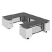 RISUD1003 RISER SERIES - 30" x 60" U-Shape Desk w/Modesty Panels
