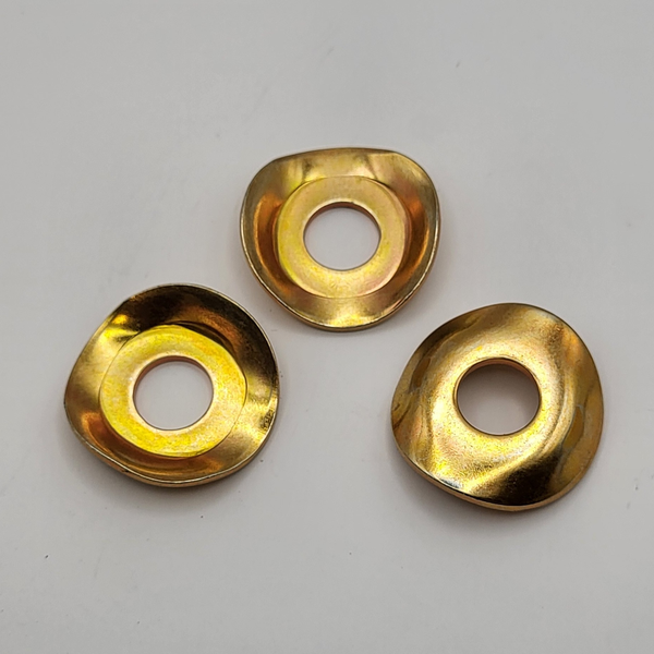 11MM X 30MM HARDENED CURVED SPRING WASHER A620 CR STEEL ZINC TRIVALENT YELLOW PER PRINT