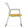 Propel Guest Chair - White Mesh Back with Yellow Seat