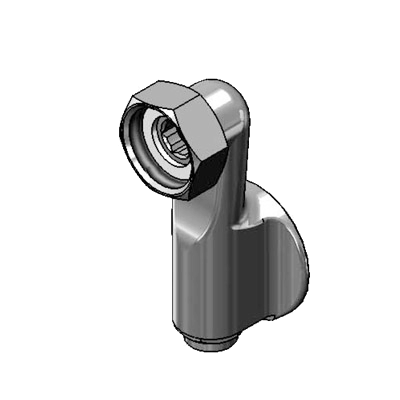 T&S Brass0XX Union Coupling Inlets 1/2" IPS Female Adjustable Inlet w/ Screwdriver Stop