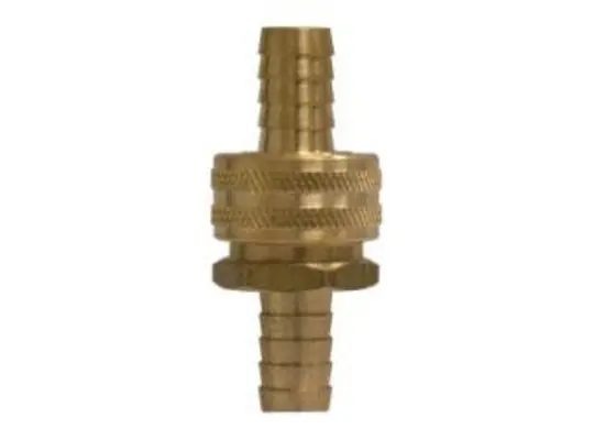 Coupling Set with Hex Nut, 5/8 in 5/8 in, Brass