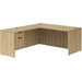 CLALD2041- Classic L-Shape Desk 71" W x 30" D with 42" Return and Box/File Pedestal- Aspen