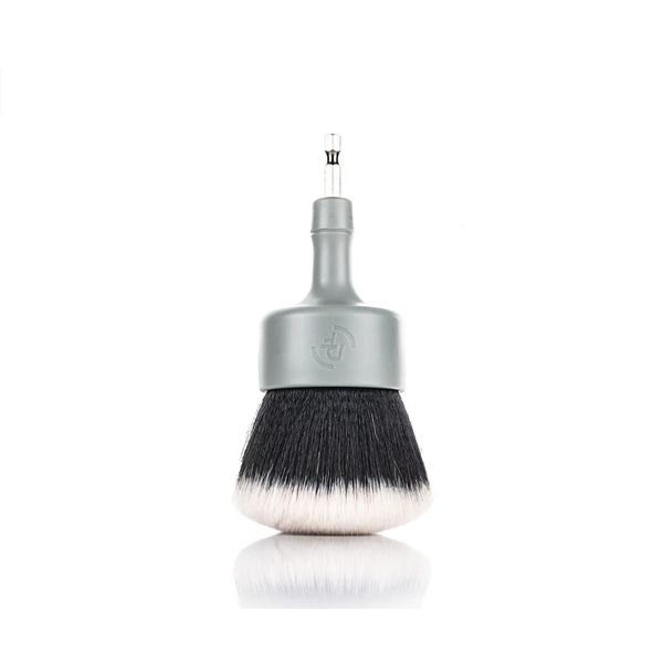 Domed Large Drill Brush (gray with black bristle)