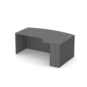 PL177R 71" RIGHT PORKCHOP-BOWFRONT- Newport Gray
