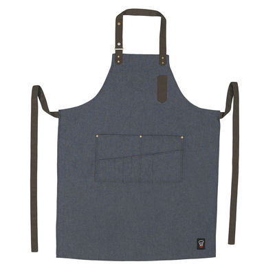Winco BA-3327B 33-1/2"L X 27"W Bib Apron