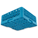 Carlisle RG25-214 Opticlean 25-Compartment Blue Glass Rack w/2 B